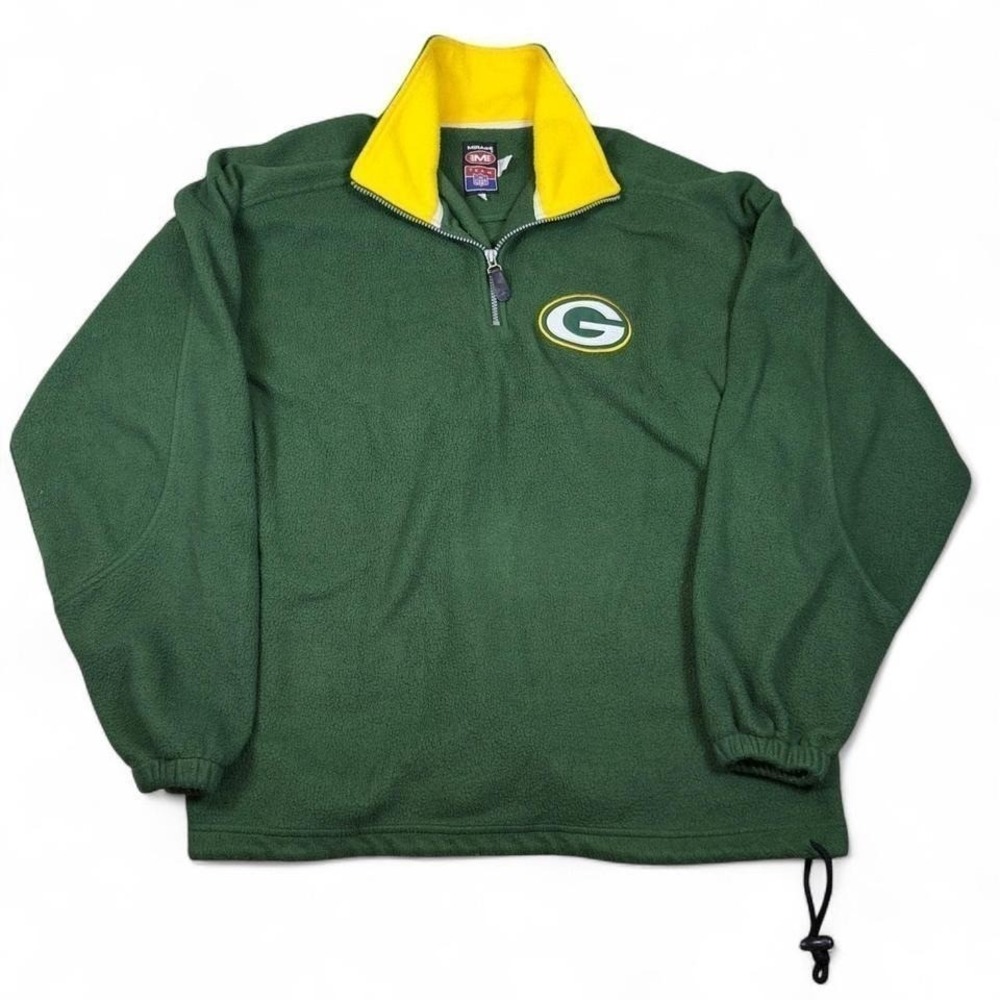 Green Bay Packers NFL Fleece Pullover Mens XL Green Vintage